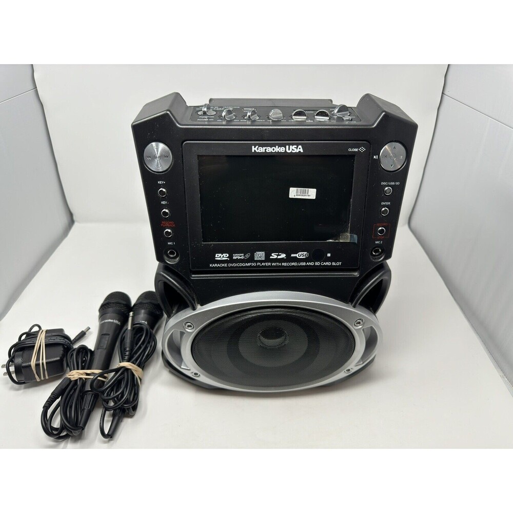 Karaoke USA GF829 DVD/CDG/MP3G Player With 2 Mic